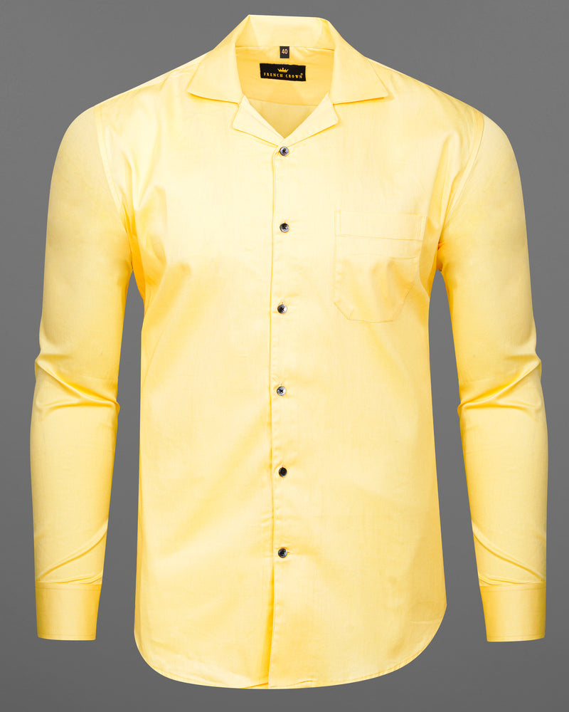 Salomine Yellow Royal Oxford Shirt