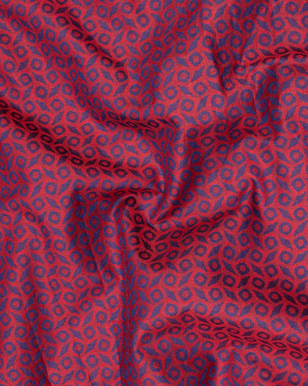 Mulberry Red Printed Jacquard Textured Premium Giza Cotton Shirt 7133-38,7133-H-38,7133-39,7133-H-39,7133-40,7133-H-40,7133-42,7133-H-42,7133-44,7133-H-44,7133-46,7133-H-46,7133-48,7133-H-48,7133-50,7133-H-50,7133-52,7133-H-52