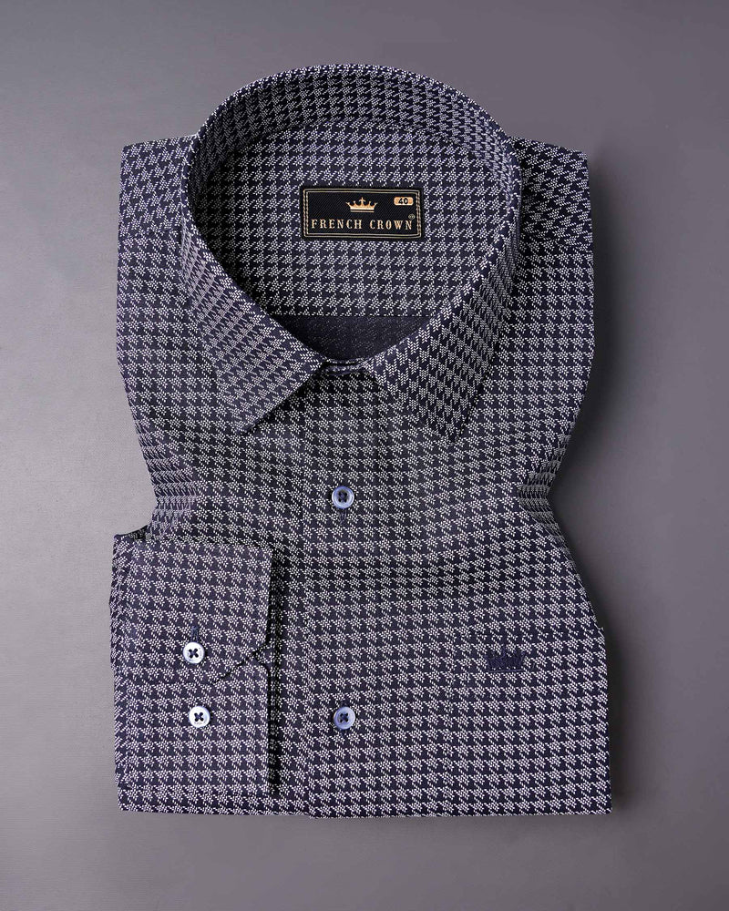 Mirage Blue and White Houndstooth Royal Oxford Shirt 7149-BLE-38,7149-BLE-H-38,7149-BLE-39,7149-BLE-H-39,7149-BLE-40,7149-BLE-H-40,7149-BLE-42,7149-BLE-H-42,7149-BLE-44,7149-BLE-H-44,7149-BLE-46,7149-BLE-H-46,7149-BLE-48,7149-BLE-H-48,7149-BLE-50,7149-BLE-H-50,7149-BLE-52,7149-BLE-H-52