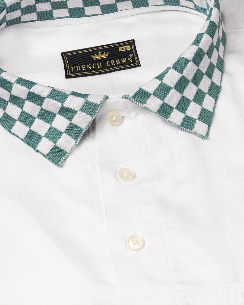 Bright White Checkered Collar and Sleeves Super Soft Premium Cotton Polo shirt 7228-P392-38,7228-P392-H-38,7228-P392-39,7228-P392-H-39,7228-P392-40,7228-P392-H-40,7228-P392-42,7228-P392-H-42,7228-P392-44,7228-P392-H-44,7228-P392-46,7228-P392-H-46,7228-P392-48,7228-P392-H-48,7228-P392-50,7228-P392-H-50,7228-P392-52,7228-P392-H-52