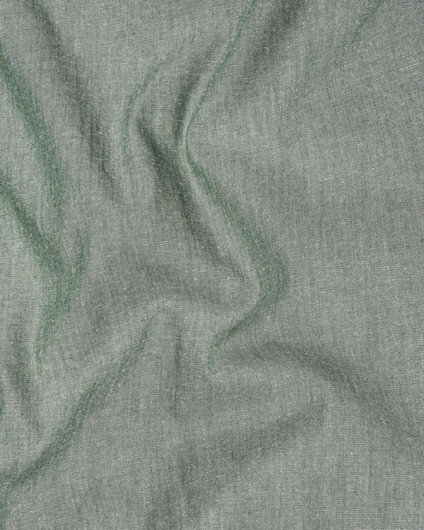 Chalice Green Dobby Textured overshirt