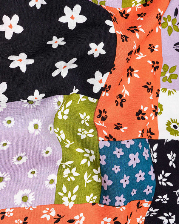 Multicolour Floral Printed Premium Tencel Shirt