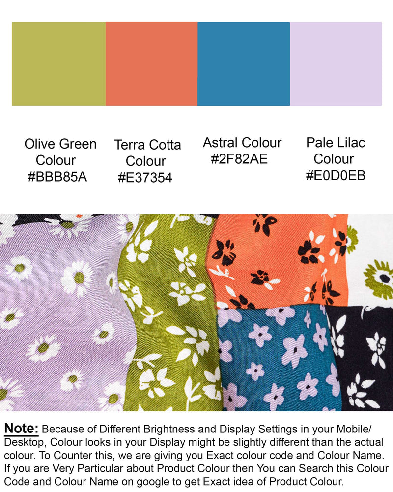 Multicolour Floral Printed Premium Tencel Shirt