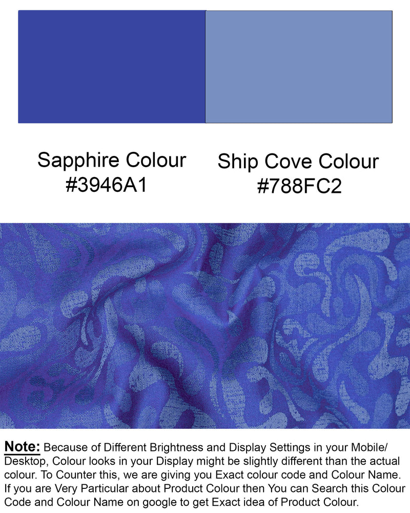 Sapphire Blue Jacquard Textured Premium Giza Cotton Shirt 7496-CA-38, 7496-CA-H-38, 7496-CA-39, 7496-CA-H-39, 7496-CA-40, 7496-CA-H-40, 7496-CA-42, 7496-CA-H-42, 7496-CA-44, 7496-CA-H-44, 7496-CA-46, 7496-CA-H-46, 7496-CA-48, 7496-CA-H-48, 7496-CA-50, 7496-CA-H-50, 7496-CA-52, 7496-CA-H-52