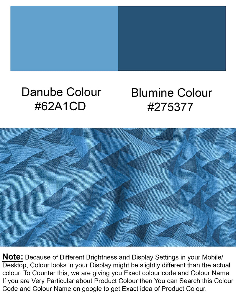 Danube Blue with Blumine 3D art Jacquard Textured Premium Giza Cotton Shirt 7497-CA-38, 7497-CA-H-38, 7497-CA-39, 7497-CA-H-39, 7497-CA-40, 7497-CA-H-40, 7497-CA-42, 7497-CA-H-42, 7497-CA-44, 7497-CA-H-44, 7497-CA-46, 7497-CA-H-46, 7497-CA-48, 7497-CA-H-48, 7497-CA-50, 7497-CA-H-50, 7497-CA-52, 7497-CA-H-52