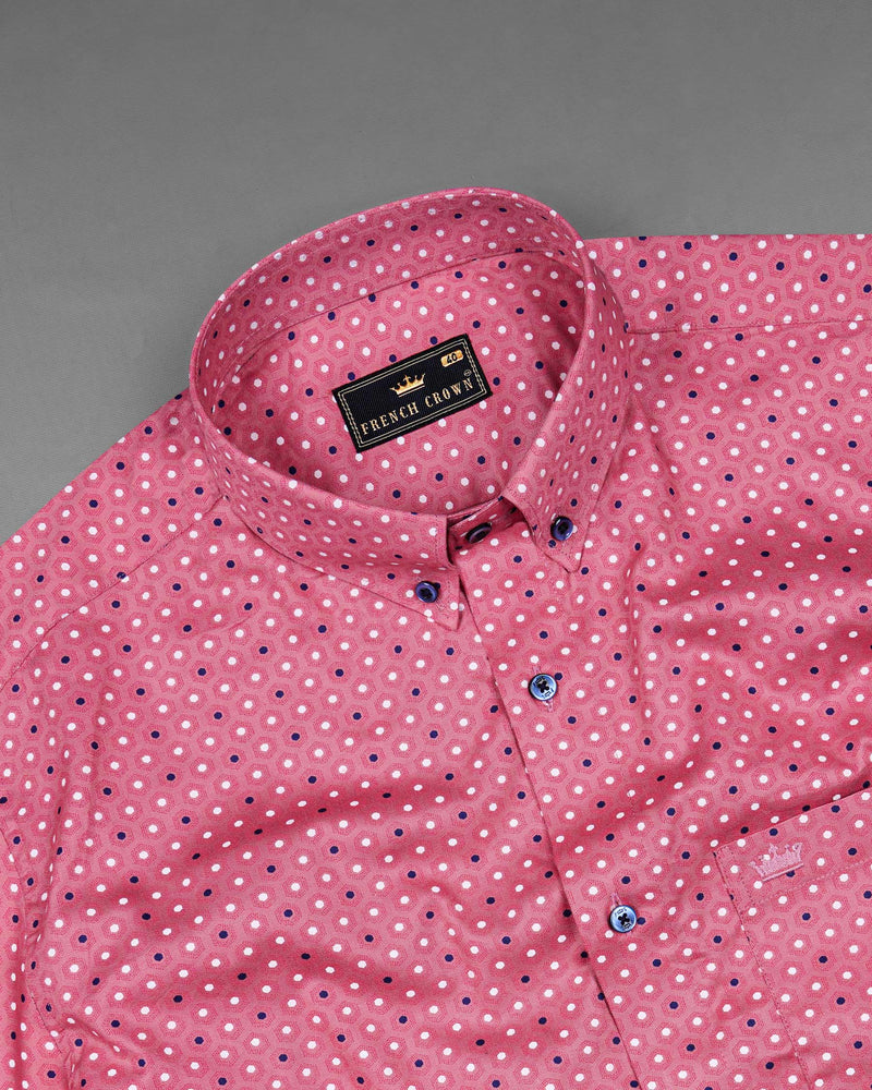 Charm Pink Hexagon Printed Super Soft Premium Cotton Shirt 7547-BD-BLE-38,7547-BD-BLE-38,7547-BD-BLE-39,7547-BD-BLE-39,7547-BD-BLE-40,7547-BD-BLE-40,7547-BD-BLE-42,7547-BD-BLE-42,7547-BD-BLE-44,7547-BD-BLE-44,7547-BD-BLE-46,7547-BD-BLE-46,7547-BD-BLE-48,7547-BD-BLE-48,7547-BD-BLE-50,7547-BD-BLE-50,7547-BD-BLE-52,7547-BD-BLE-52.