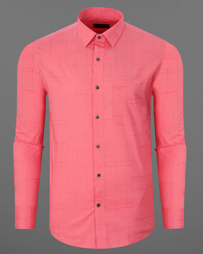 Froly Pink Plaid Dobby Textured Premium Giza Cotton Shirt 7630-BLK-38,7630-BLK-38,7630-BLK-39,7630-BLK-39,7630-BLK-40,7630-BLK-40,7630-BLK-42,7630-BLK-42,7630-BLK-44,7630-BLK-44,7630-BLK-46,7630-BLK-46,7630-BLK-48,7630-BLK-48,7630-BLK-50,7630-BLK-50,7630-BLK-52,7630-BLK-52