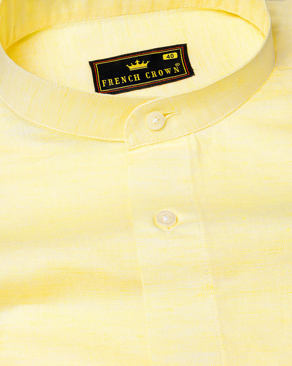 Parchment Yellow Luxurious Linen Shirt 7631-38,7631-38,7631-39,7631-39,7631-40,7631-40,7631-42,7631-42,7631-44,7631-44,7631-46,7631-46,7631-48,7631-48,7631-50,7631-50,7631-52,7631-52