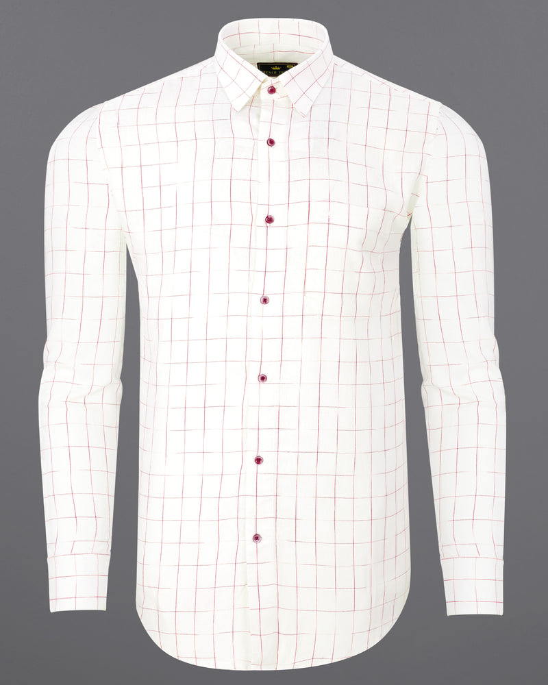 Bright White windowpane Luxurious Linen Shirt 7632-MN-38,7632-MN-38,7632-MN-39,7632-MN-39,7632-MN-40,7632-MN-40,7632-MN-42,7632-MN-42,7632-MN-44,7632-MN-44,7632-MN-46,7632-MN-46,7632-MN-48,7632-MN-48,7632-MN-50,7632-MN-50,7632-MN-52,7632-MN-52