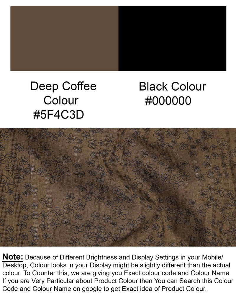 Deep Coffee Brown Ditzy Floral Dobby Textured Premium Giza Cotton Shirt 7645-BLK-38,7645-BLK-38,7645-BLK-39,7645-BLK-39,7645-BLK-40,7645-BLK-40,7645-BLK-42,7645-BLK-42,7645-BLK-44,7645-BLK-44,7645-BLK-46,7645-BLK-46,7645-BLK-48,7645-BLK-48,7645-BLK-50,7645-BLK-50,7645-BLK-52,7645-BLK-52