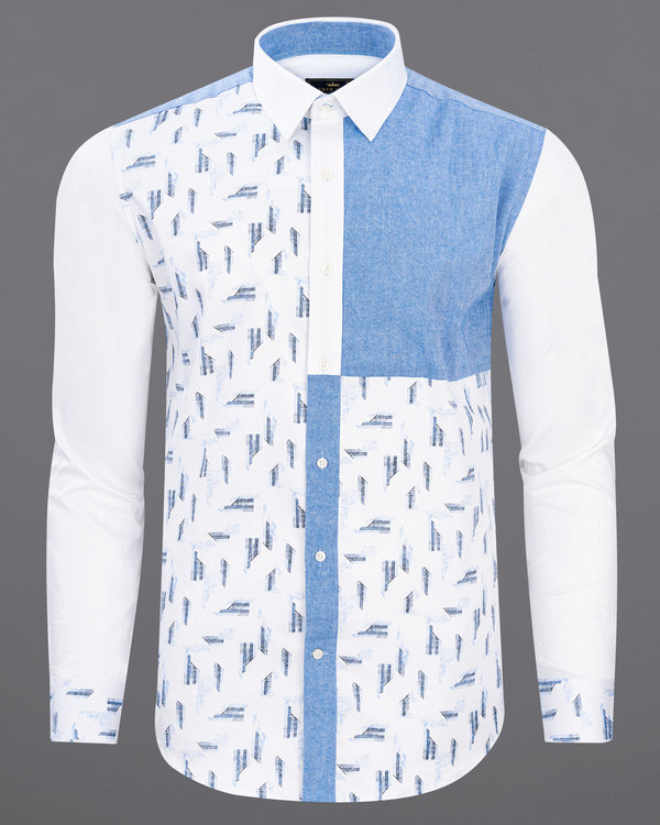 Bright White and Jordy Blue Printed Super Soft Premium Cotton Designer Shirt 7679-P212-38,7679-P212-38,7679-P212-39,7679-P212-39,7679-P212-40,7679-P212-40,7679-P212-42,7679-P212-42,7679-P212-44,7679-P212-44,7679-P212-46,7679-P212-46,7679-P212-48,7679-P212-48,7679-P212-50,7679-P212-50,7679-P212-52,7679-P212-52