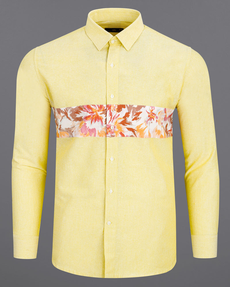 Moccasin Yellow Floral Patched Royal Oxford Designer Shirt 7695-P213-38,7695-P213-38,7695-P213-39,7695-P213-39,7695-P213-40,7695-P213-40,7695-P213-42,7695-P213-42,7695-P213-44,7695-P213-44,7695-P213-46,7695-P213-46,7695-P213-48,7695-P213-48,7695-P213-50,7695-P213-50,7695-P213-52,7695-P213-52