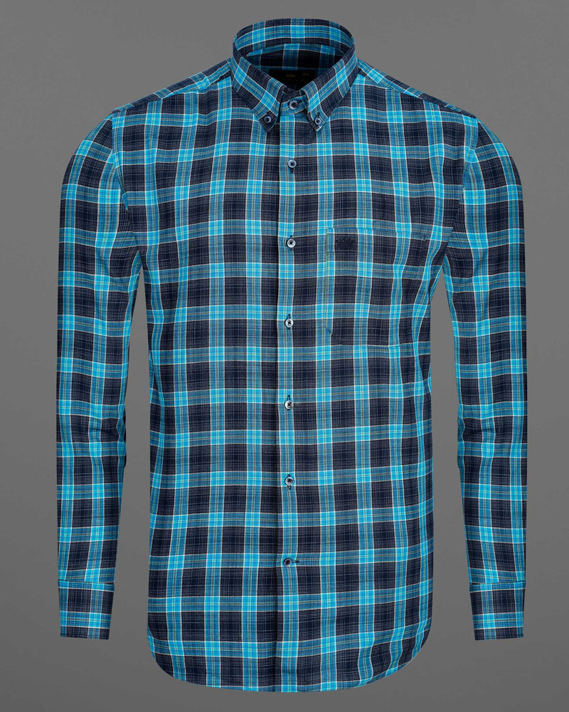 Mirage Navy Blue and Pacific Blue Plaid Dobby Textured Premium Giza Cotton Shirt 7701-BD-BLE-38,7701-BD-BLE-38,7701-BD-BLE-39,7701-BD-BLE-39,7701-BD-BLE-40,7701-BD-BLE-40,7701-BD-BLE-42,7701-BD-BLE-42,7701-BD-BLE-44,7701-BD-BLE-44,7701-BD-BLE-46,7701-BD-BLE-46,7701-BD-BLE-48,7701-BD-BLE-48,7701-BD-BLE-50,7701-BD-BLE-50,7701-BD-BLE-52,7701-BD-BLE-52