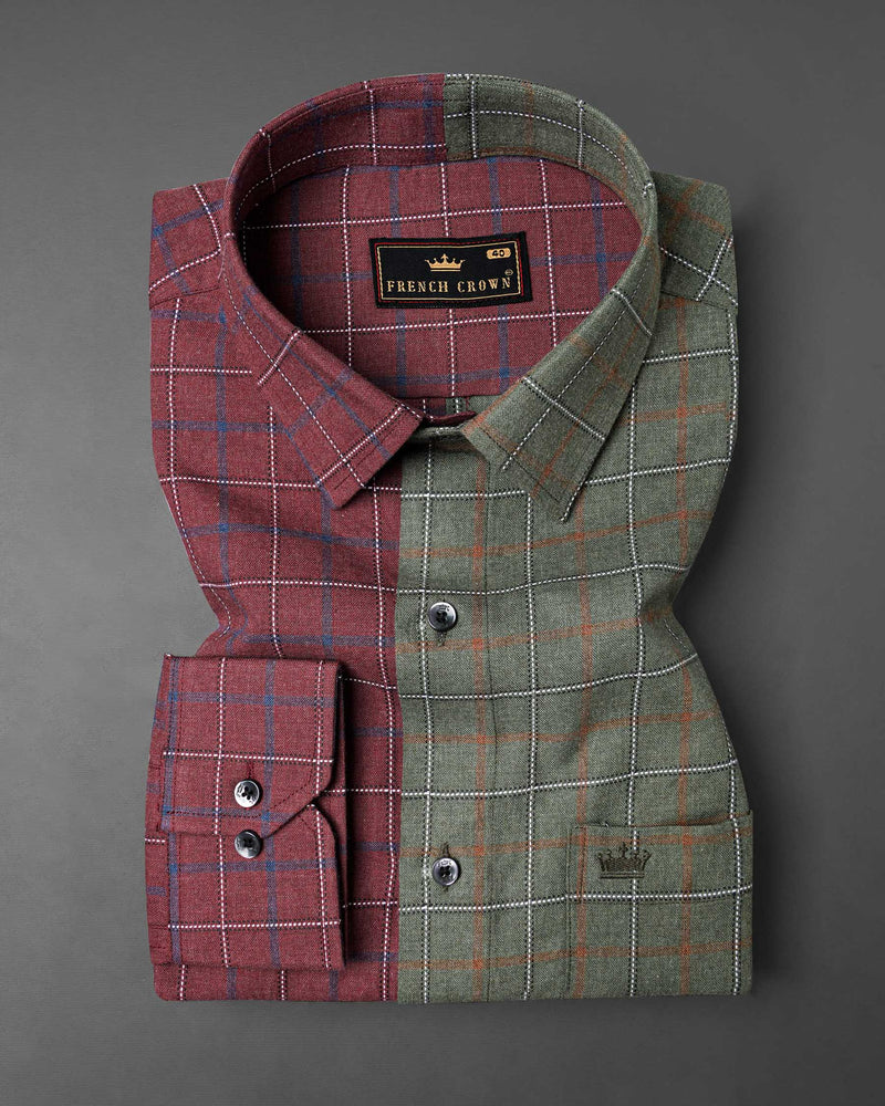 Copper Rust Red and Limed Ash Green Windowpane Dobby Textured Premium Giza Cotton Shirt 7760-BLK-P206-38,7760-BLK-P206-38,7760-BLK-P206-39,7760-BLK-P206-39,7760-BLK-P206-40,7760-BLK-P206-40,7760-BLK-P206-42,7760-BLK-P206-42,7760-BLK-P206-44,7760-BLK-P206-44,7760-BLK-P206-46,7760-BLK-P206-46,7760-BLK-P206-48,7760-BLK-P206-48,7760-BLK-P206-50,7760-BLK-P206-50,7760-BLK-P206-52,7760-BLK-P206-52