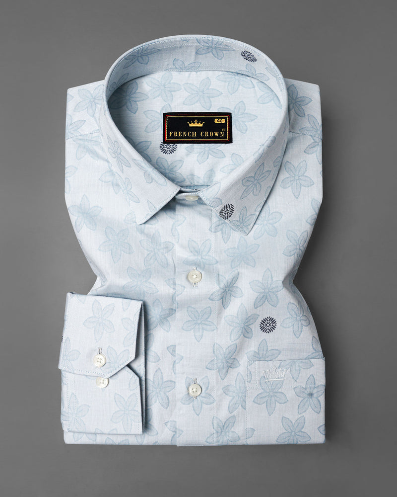 Mischka Blue Floral Jacquard Textured Premium Giza Cotton Shirt 7762-38,7762-38,7762-39,7762-39,7762-40,7762-40,7762-42,7762-42,7762-44,7762-44,7762-46,7762-46,7762-48,7762-48,7762-50,7762-50,7762-52,7762-52