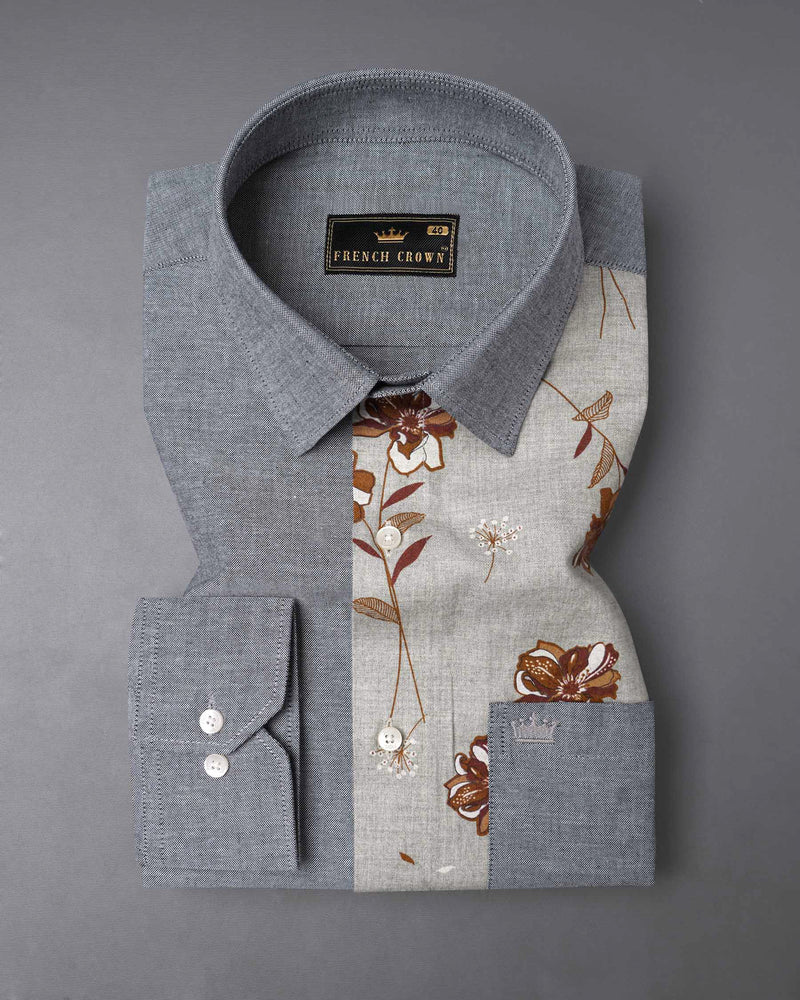 Spun Pearl Gray Floral Royal Oxford Designer Shirt 7763-P185-38,7763-P185-38,7763-P185-39,7763-P185-39,7763-P185-40,7763-P185-40,7763-P185-42,7763-P185-42,7763-P185-44,7763-P185-44,7763-P185-46,7763-P185-46,7763-P185-48,7763-P185-48,7763-P185-50,7763-P185-50,7763-P185-52,7763-P185-52