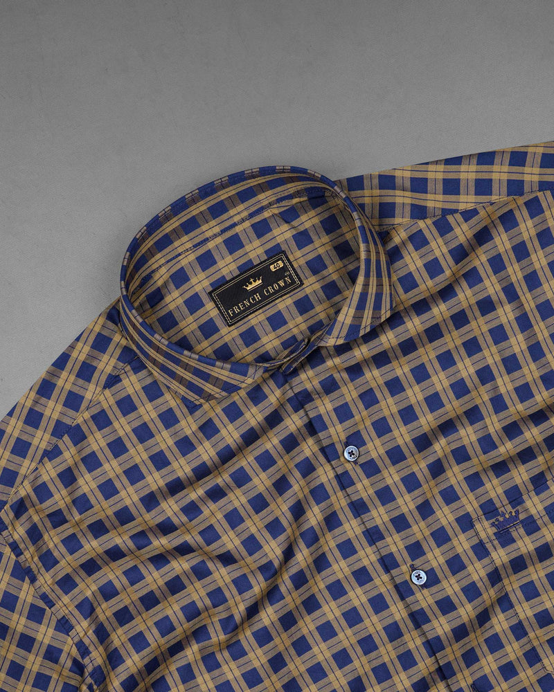 Biscay Navy Blue and Sandrift Brown Plaid Dobby Textured Premium Giza Cotton Shirt 7792-CA-BLE-38,7792-CA-BLE-38,7792-CA-BLE-39,7792-CA-BLE-39,7792-CA-BLE-40,7792-CA-BLE-40,7792-CA-BLE-42,7792-CA-BLE-42,7792-CA-BLE-44,7792-CA-BLE-44,7792-CA-BLE-46,7792-CA-BLE-46,7792-CA-BLE-48,7792-CA-BLE-48,7792-CA-BLE-50,7792-CA-BLE-50,7792-CA-BLE-52,7792-CA-BLE-52