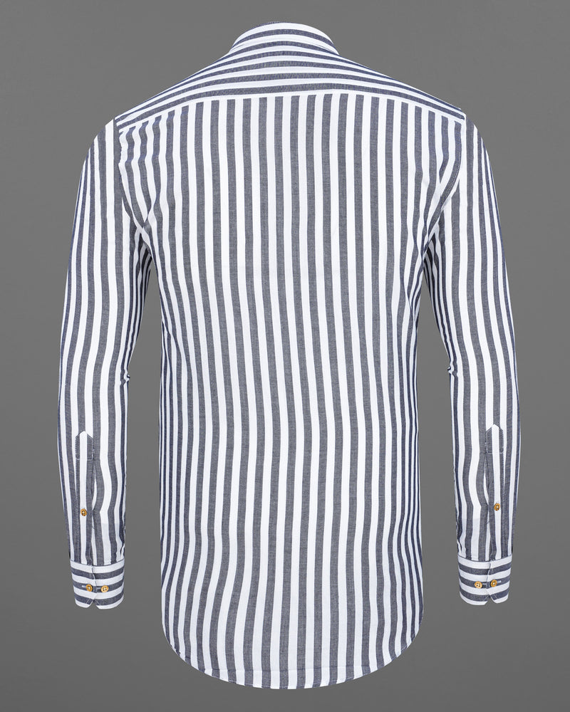 Bright White With Kimberly Gray Striped Premium Tencel Kurta Shirt 7798-KS-38,7798-KS-38,7798-KS-39,7798-KS-39,7798-KS-40,7798-KS-40,7798-KS-42,7798-KS-42,7798-KS-44,7798-KS-44,7798-KS-46,7798-KS-46,7798-KS-48,7798-KS-48,7798-KS-50,7798-KS-50,7798-KS-52,7798-KS-52