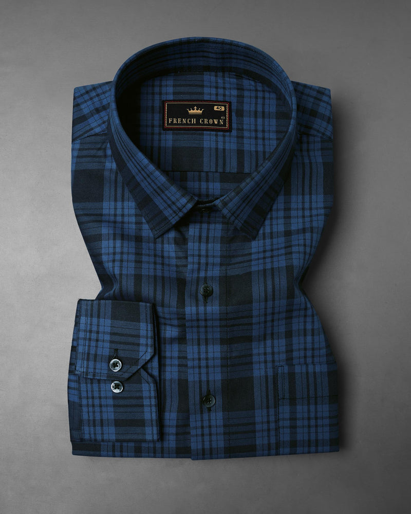 Resolution Blue Plaid Premium Cotton Shirt 7826-BLK-38,7826-BLK-38,7826-BLK-39,7826-BLK-39,7826-BLK-40,7826-BLK-40,7826-BLK-42,7826-BLK-42,7826-BLK-44,7826-BLK-44,7826-BLK-46,7826-BLK-46,7826-BLK-48,7826-BLK-48,7826-BLK-50,7826-BLK-50,7826-BLK-52,7826-BLK-52