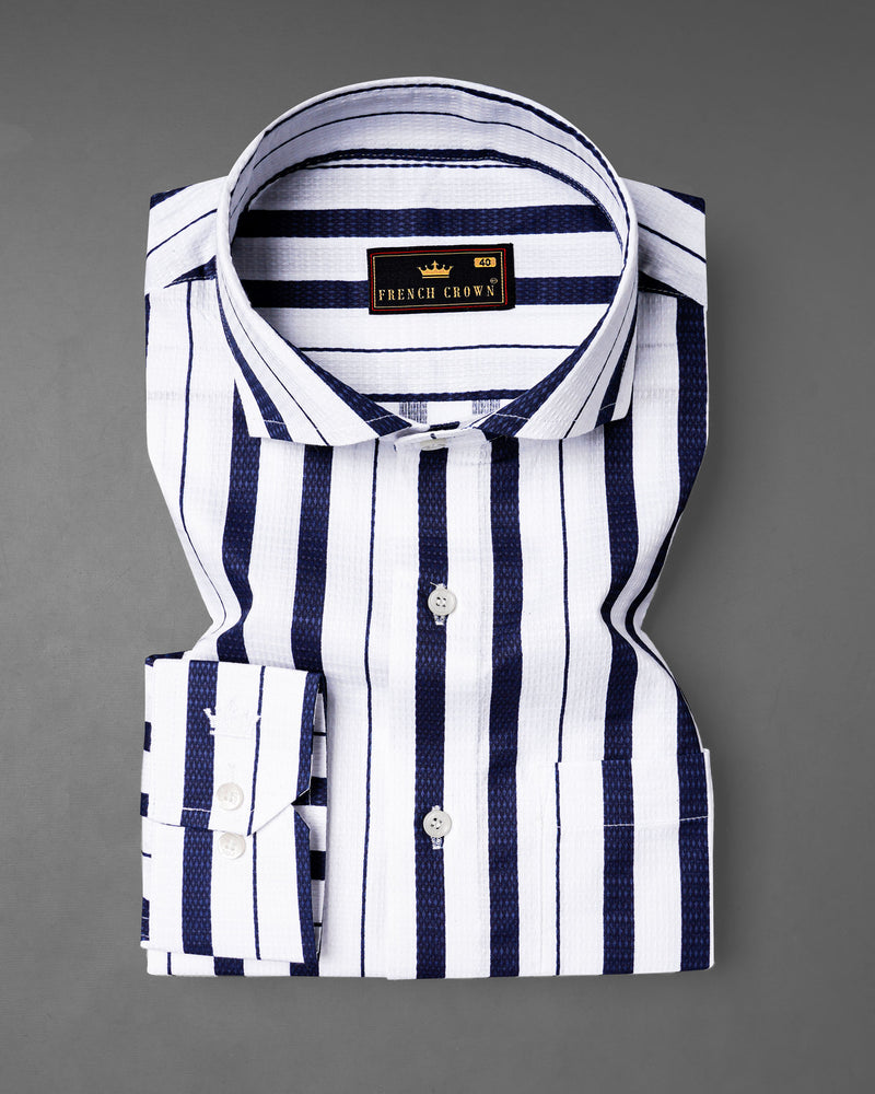 Bright White and Big Stone Blue Striped Dobby Textured Premium Giza Cotton Shirt 7872-CA -38,7872-CA -H-38,7872-CA -39,7872-CA -H-39,7872-CA -40,7872-CA -H-40,7872-CA -42,7872-CA -H-42,7872-CA -44,7872-CA -H-44,7872-CA -46,7872-CA -H-46,7872-CA -48,7872-CA -H-48,7872-CA -50,7872-CA -H-50,7872-CA -52,7872-CA -H-52