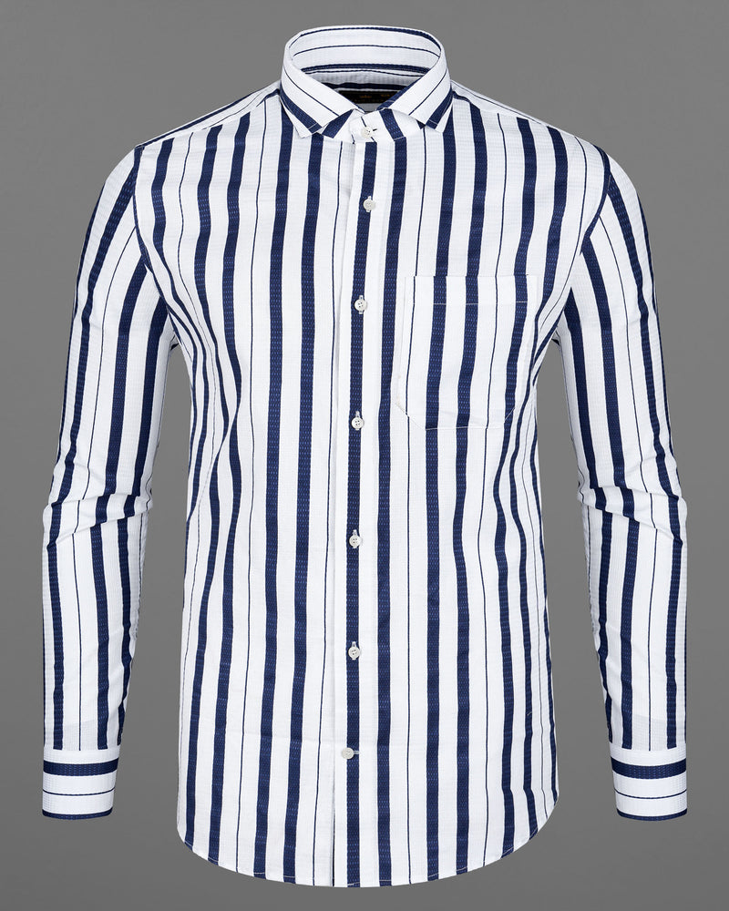 Bright White and Big Stone Blue Striped Dobby Textured Premium Giza Cotton Shirt 7872-CA -38,7872-CA -H-38,7872-CA -39,7872-CA -H-39,7872-CA -40,7872-CA -H-40,7872-CA -42,7872-CA -H-42,7872-CA -44,7872-CA -H-44,7872-CA -46,7872-CA -H-46,7872-CA -48,7872-CA -H-48,7872-CA -50,7872-CA -H-50,7872-CA -52,7872-CA -H-52