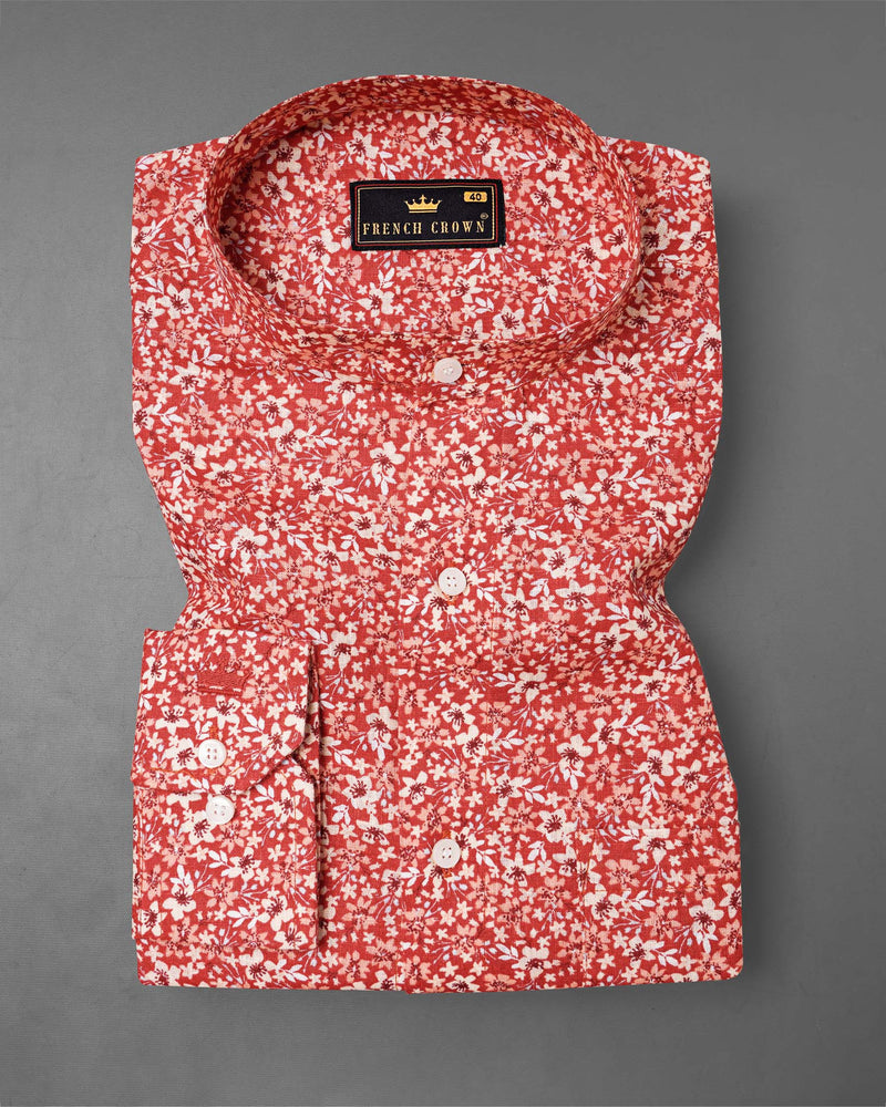 Flush Mahogany Red Ditzy Printed Luxurious Linen Shirt 7876-M -38,7876-M -H-38,7876-M -39,7876-M -H-39,7876-M -40,7876-M -H-40,7876-M -42,7876-M -H-42,7876-M -44,7876-M -H-44,7876-M -46,7876-M -H-46,7876-M -48,7876-M -H-48,7876-M -50,7876-M -H-50,7876-M -52,7876-M -H-52