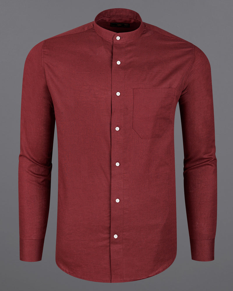 Nutmeg Red Luxurious Linen Shirt