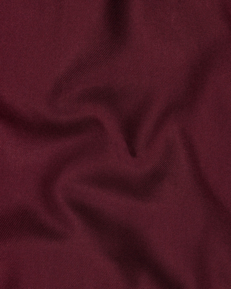 Bordeaux Maroon Premium Tencel Shirt