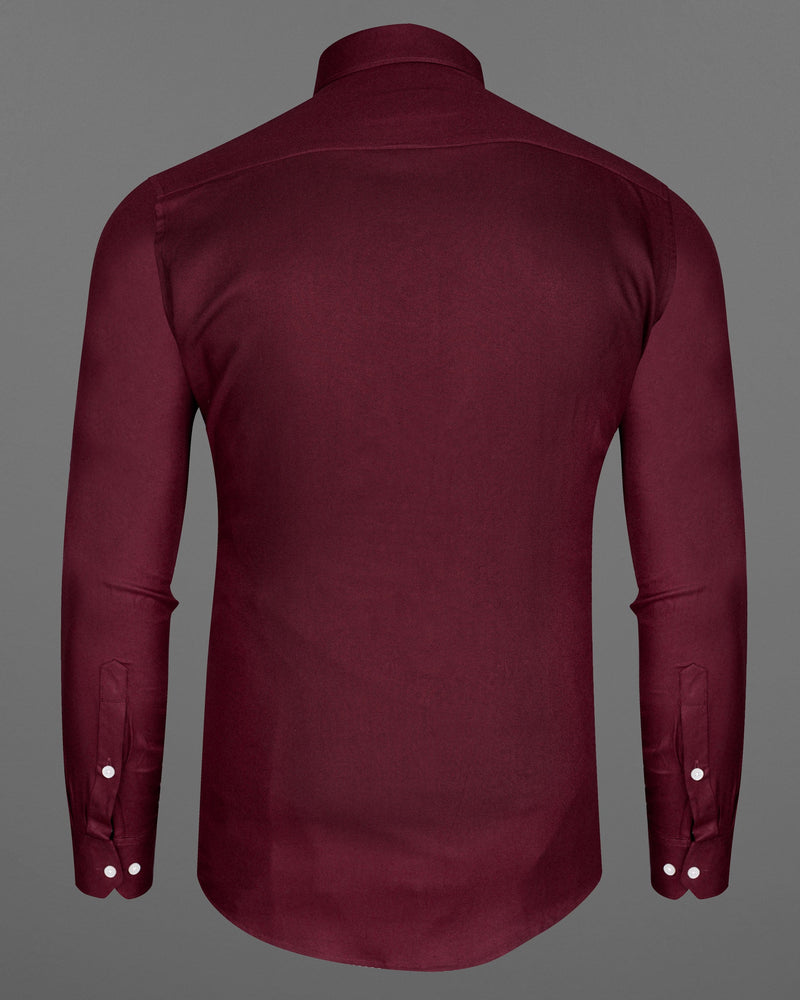 Bordeaux Maroon Premium Tencel Shirt