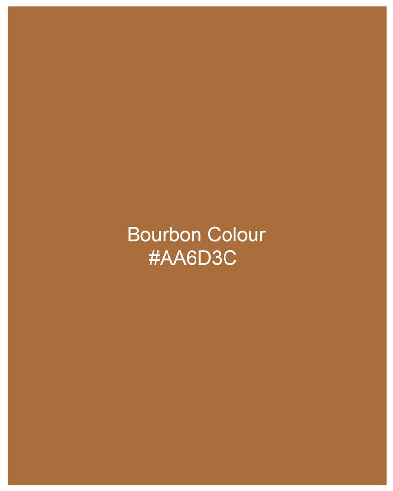 Bourbon Brown Seersucker Giza Cotton Overshirt