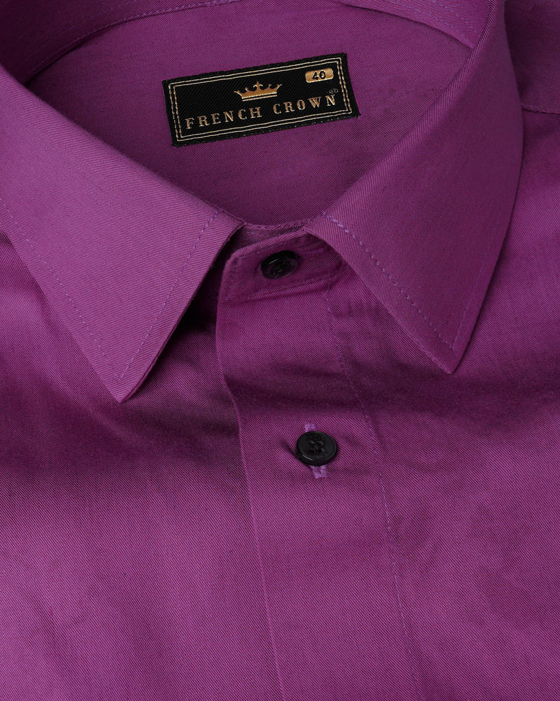 Byzantium Purple Premium Cotton shirt