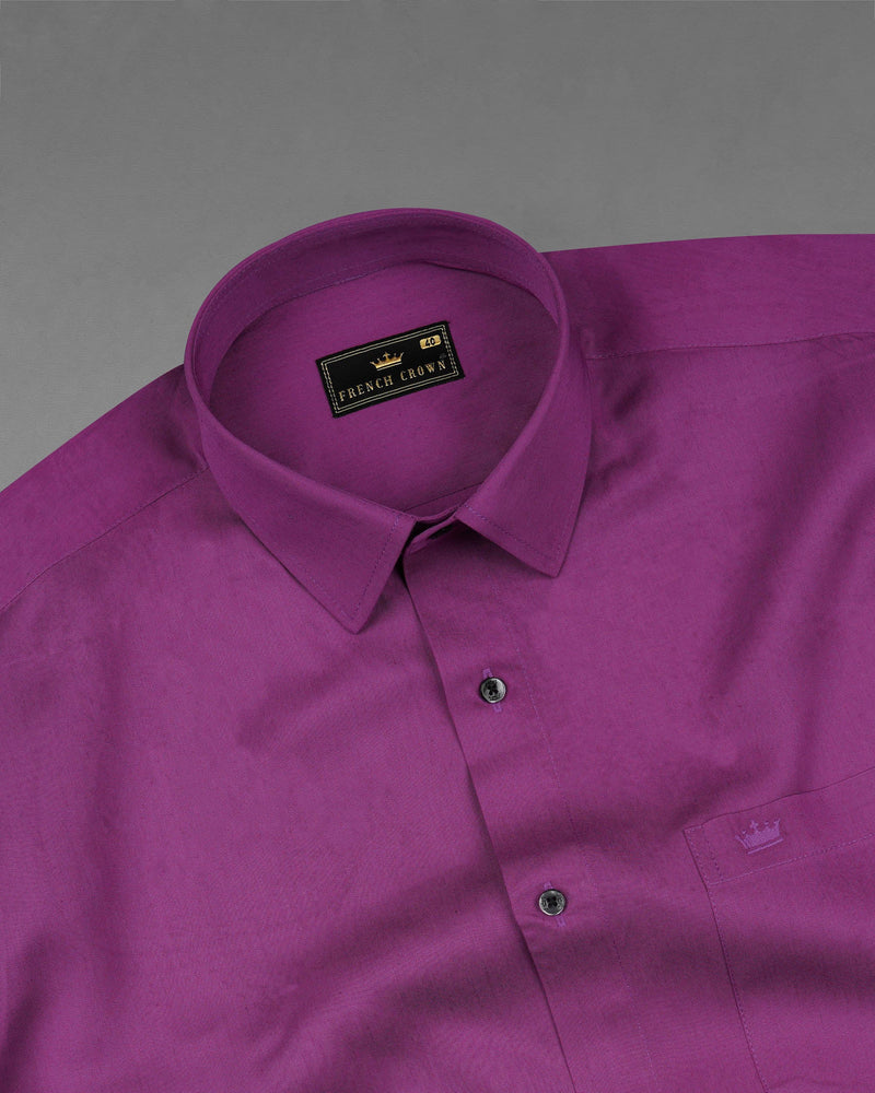 Byzantium Purple Premium Cotton shirt