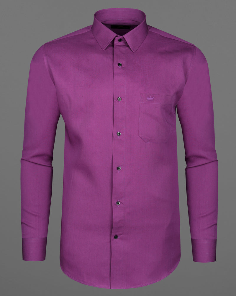 Byzantium Purple Premium Cotton shirt