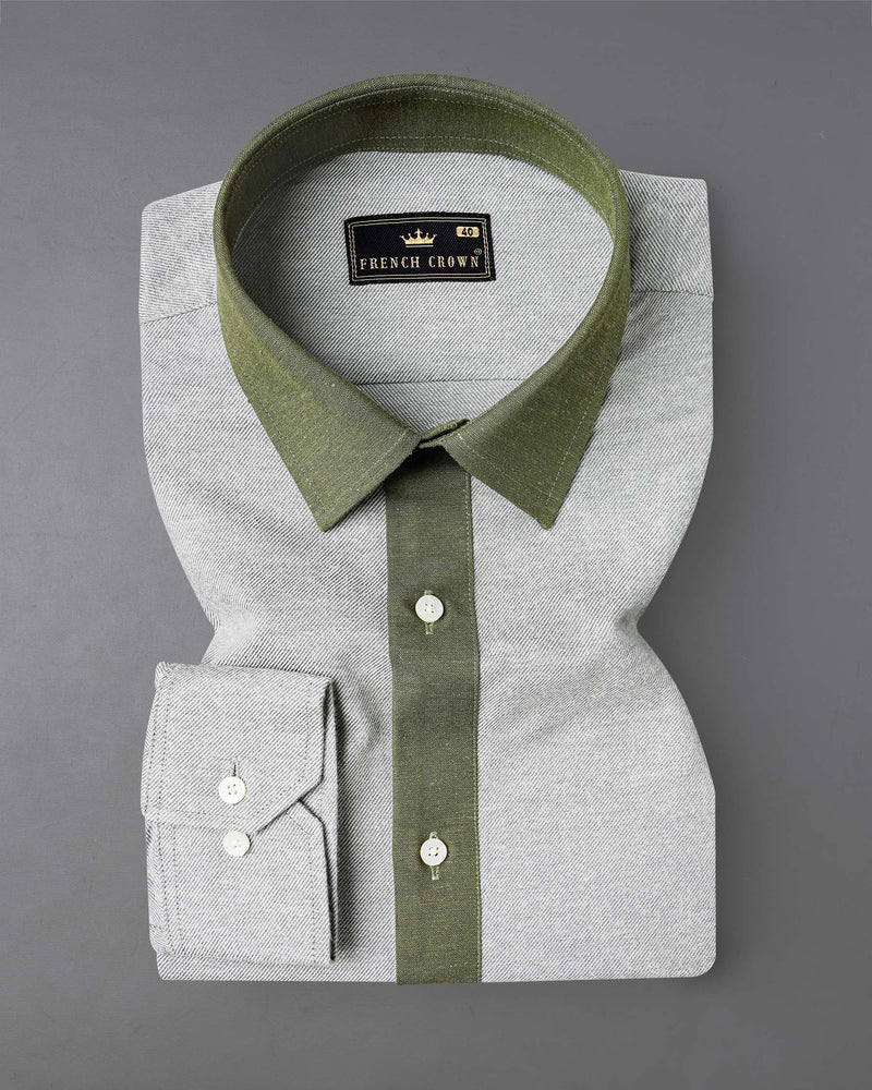 Geyser Gray and Dingley Green Flannel Premium Cotton Designer Shirt 7990-P169-38,7990-P169-H-38,7990-P169-39,7990-P169-H-39,7990-P169-40,7990-P169-H-40,7990-P169-42,7990-P169-H-42,7990-P169-44,7990-P169-H-44,7990-P169-46,7990-P169-H-46,7990-P169-48,7990-P169-H-48,7990-P169-50,7990-P169-H-50,7990-P169-52,7990-P169-H-52