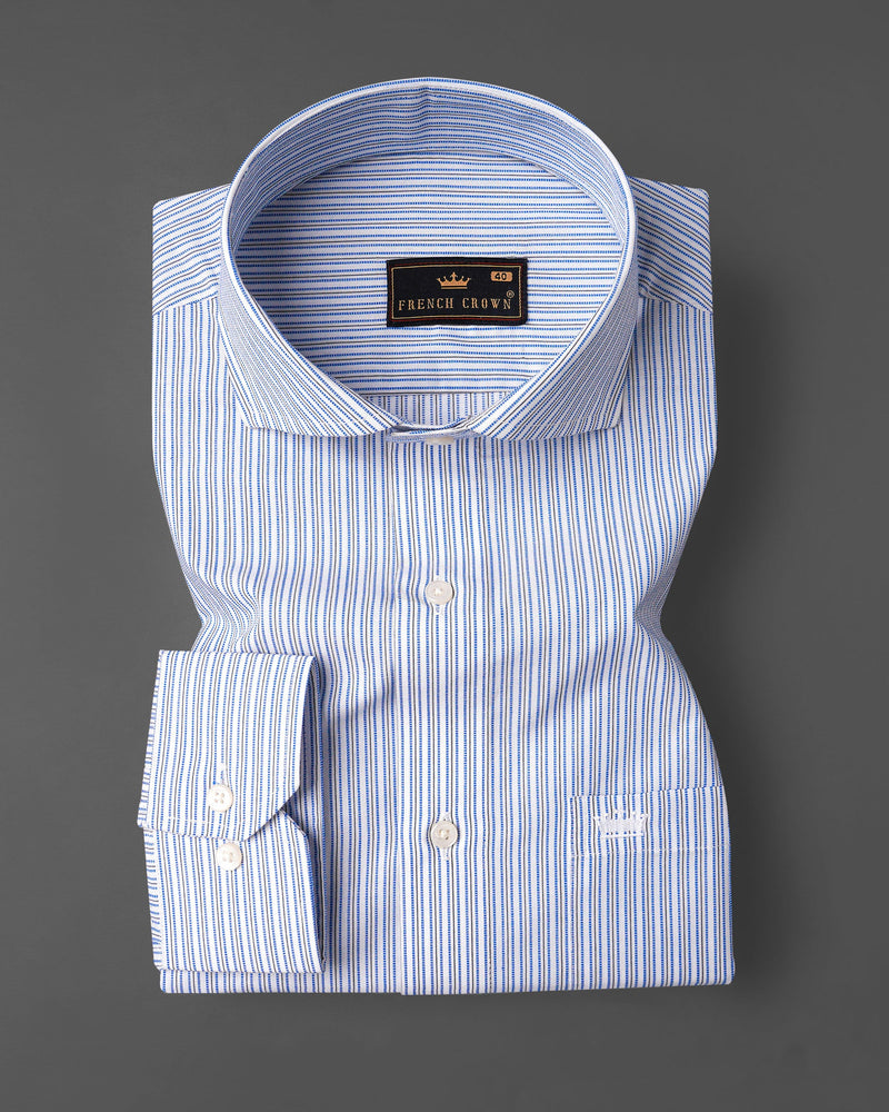 Glaucous Blue with White Striped Dobby Textured Premium Giza Cotton Shirt 8000-CA-38,8000-CA-H-38,8000-CA-39,8000-CA-H-39,8000-CA-40,8000-CA-H-40,8000-CA-42,8000-CA-H-42,8000-CA-44,8000-CA-H-44,8000-CA-46,8000-CA-H-46,8000-CA-48,8000-CA-H-48,8000-CA-50,8000-CA-H-50,8000-CA-52,8000-CA-H-52