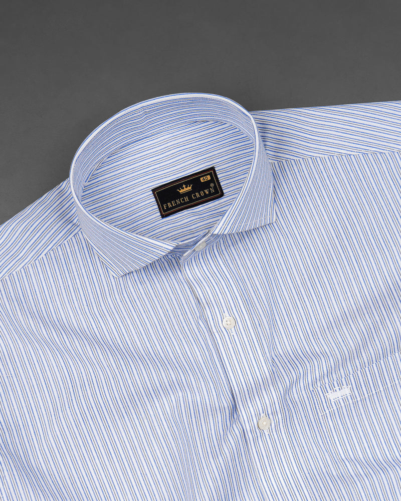 Glaucous Blue with White Striped Dobby Textured Premium Giza Cotton Shirt 8000-CA-38,8000-CA-H-38,8000-CA-39,8000-CA-H-39,8000-CA-40,8000-CA-H-40,8000-CA-42,8000-CA-H-42,8000-CA-44,8000-CA-H-44,8000-CA-46,8000-CA-H-46,8000-CA-48,8000-CA-H-48,8000-CA-50,8000-CA-H-50,8000-CA-52,8000-CA-H-52