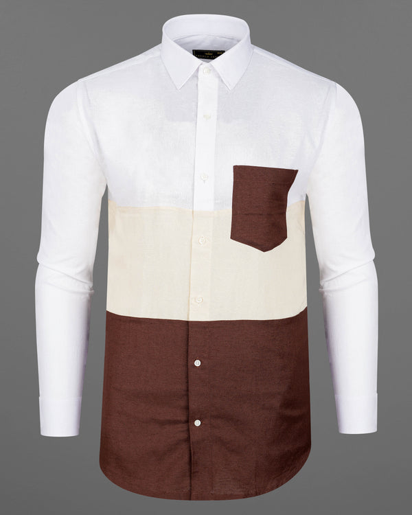 Bistre Brown with Periglacial Cream and White Luxurious Linen Designer Block Pattern Shirt 8051-P118-38,8051-P118-38,8051-P118-39,8051-P118-39,8051-P118-40,8051-P118-40,8051-P118-42,8051-P118-42,8051-P118-44,8051-P118-44,8051-P118-46,8051-P118-46,8051-P118-48,8051-P118-48,8051-P118-50,8051-P118-50,8051-P118-52,8051-P118-52