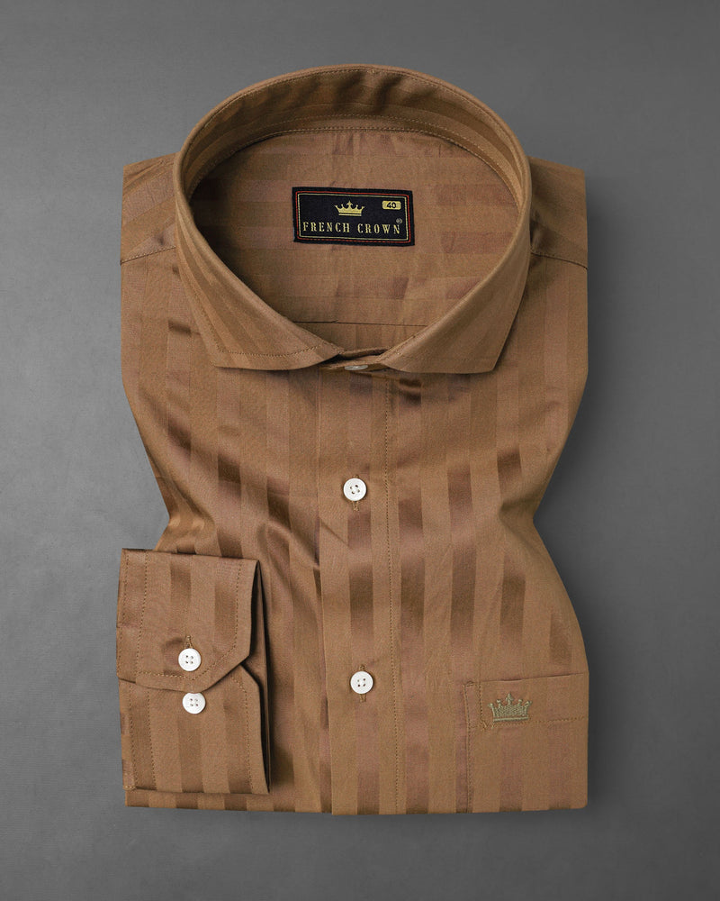 Dark Taupe Brown With Brown Striped Super Soft Premium Cotton Shirt 8058-CA-38,8058-CA-38,8058-CA-39,8058-CA-39,8058-CA-40,8058-CA-40,8058-CA-42,8058-CA-42,8058-CA-44,8058-CA-44,8058-CA-46,8058-CA-46,8058-CA-48,8058-CA-48,8058-CA-50,8058-CA-50,8058-CA-52,8058-CA-52