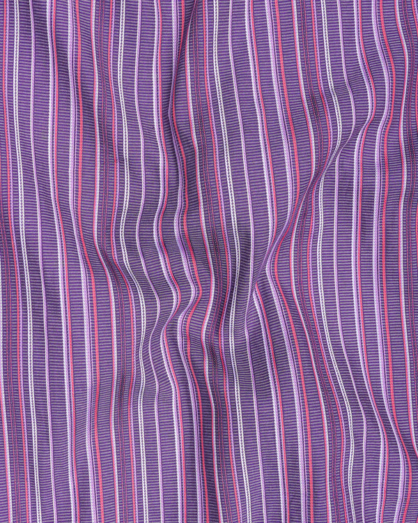 Byzantium Violet with Dep Rose Pink Striped Dobby Textured Premium Giza Cotton Shirt 8068-CA-38,8068-CA-38,8068-CA-39,8068-CA-39,8068-CA-40,8068-CA-40,8068-CA-42,8068-CA-42,8068-CA-44,8068-CA-44,8068-CA-46,8068-CA-46,8068-CA-48,8068-CA-48,8068-CA-50,8068-CA-50,8068-CA-52,8068-CA-52