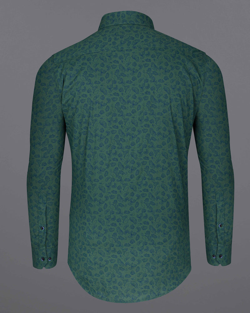 Limed Spruce Sea Green With Floral Printed Premium Cotton Shirt 8076-BLE-38,8076-BLE-38,8076-BLE-39,8076-BLE-39,8076-BLE-40,8076-BLE-40,8076-BLE-42,8076-BLE-42,8076-BLE-44,8076-BLE-44,8076-BLE-46,8076-BLE-46,8076-BLE-48,8076-BLE-48,8076-BLE-50,8076-BLE-50,8076-BLE-52,8076-BLE-52