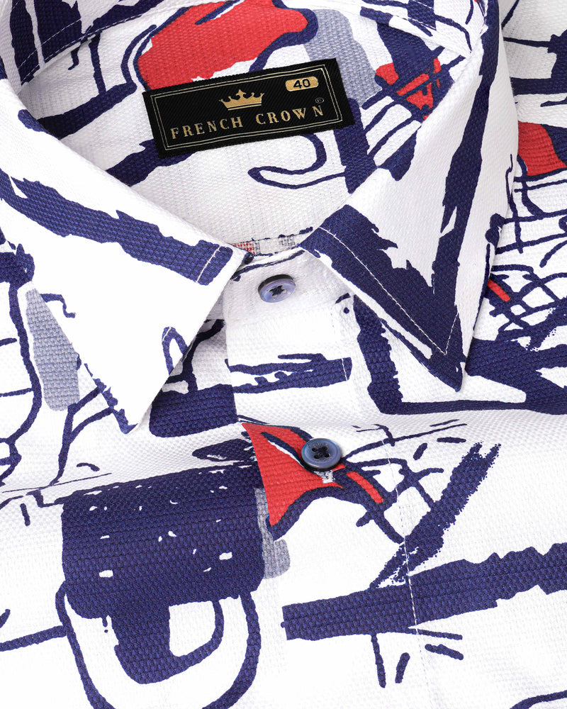 Bright White with Paris Navy Blue Abstract Printed Dobby Textured Premium Giza Cotton Shirt 8080-BLE-38,8080-BLE-H-38,8080-BLE-39,8080-BLE-H-39,8080-BLE-40,8080-BLE-H-40,8080-BLE-42,8080-BLE-H-42,8080-BLE-44,8080-BLE-H-44,8080-BLE-46,8080-BLE-H-46,8080-BLE-48,8080-BLE-H-48,8080-BLE-50,8080-BLE-H-50,8080-BLE-52,8080-BLE-H-52