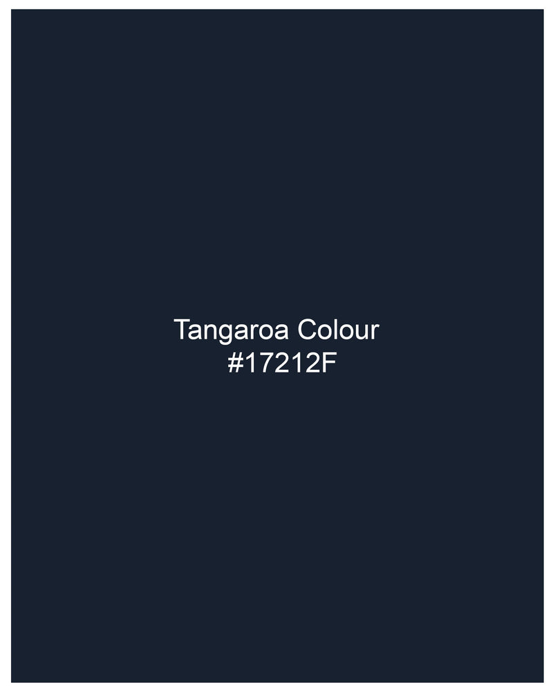 Tangaroa Navy Blue Thick Striped Dobby Textured Premium Giza Cotton Shirt 8086-38, 8086-H-38, 8086-39, 8086-H-39, 8086-40, 8086-H-40, 8086-42, 8086-H-42, 8086-44, 8086-H-44, 8086-46, 8086-H-46, 8086-48, 8086-H-48, 8086-50, 8086-H-50, 8086-52, 8086-H-52