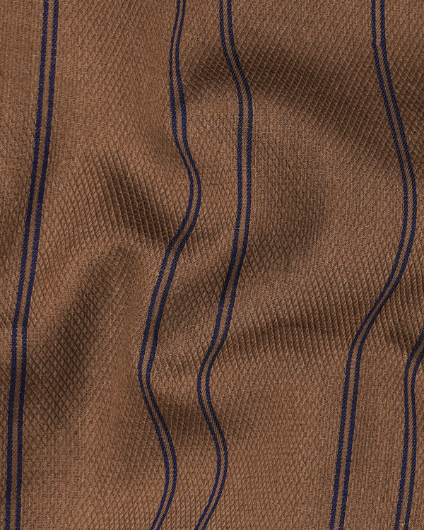  Potter Clay Brown with Ebony Clay Navy Blue Striped Dobby Textured Premium Giza Cotton Shirt 8097-BD-BLE-38, 8097-BD-BLE-H-38, 8097-BD-BLE-39, 8097-BD-BLE-H-39, 8097-BD-BLE-40, 8097-BD-BLE-H-40, 8097-BD-BLE-42, 8097-BD-BLE-H-42, 8097-BD-BLE-44, 8097-BD-BLE-H-44, 8097-BD-BLE-46, 8097-BD-BLE-H-46, 8097-BD-BLE-48, 8097-BD-BLE-H-48, 8097-BD-BLE-50, 8097-BD-BLE-H-50, 8097-BD-BLE-52, 8097-BD-BLE-H-52