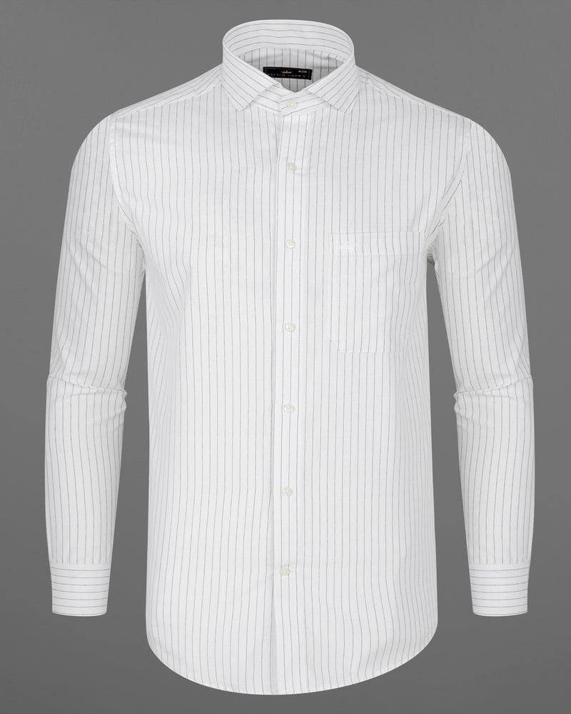 Bright White with Jade Black Striped Chambray Textured Premium Cotton Shirt 8119-CA-38, 8119-CA-H-38, 8119-CA-39, 8119-CA-H-39, 8119-CA-40, 8119-CA-H-40, 8119-CA-42, 8119-CA-H-42, 8119-CA-44, 8119-CA-H-44, 8119-CA-46, 8119-CA-H-46, 8119-CA-48, 8119-CA-H-48, 8119-CA-50, 8119-CA-H-50, 8119-CA-52, 8119-CA-H-52