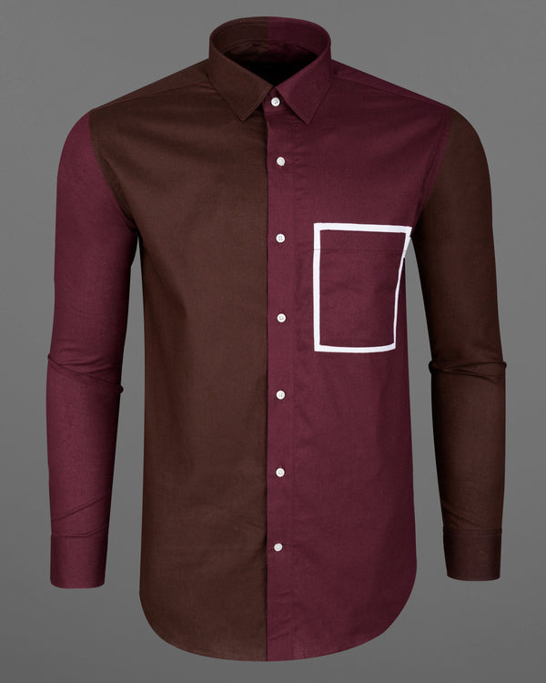 Bordeaux Wine and Brown with White Frame Pocket Luxurious Linen Shirt 8145-P384-38, 8145-P384-H-38, 8145-P384-39, 8145-P384-H-39, 8145-P384-40, 8145-P384-H-40, 8145-P384-42, 8145-P384-H-42, 8145-P384-44, 8145-P384-H-44, 8145-P384-46, 8145-P384-H-46, 8145-P384-48, 8145-P384-H-48, 8145-P384-50, 8145-P384-H-50, 8145-P384-52, 8145-P384-H-52