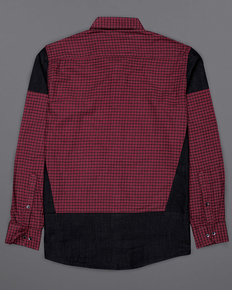 Claret Red Checkered and Black Premium Flannel Designer Shirt 8174-BLK-P113-38, 8174-BLK-P113-H-38, 8174-BLK-P113-39, 8174-BLK-P113-H-39, 8174-BLK-P113-40, 8174-BLK-P113-H-40, 8174-BLK-P113-42, 8174-BLK-P113-H-42, 8174-BLK-P113-44, 8174-BLK-P113-H-44, 8174-BLK-P113-46, 8174-BLK-P113-H-46, 8174-BLK-P113-48, 8174-BLK-P113-H-48, 8174-BLK-P113-50, 8174-BLK-P113-H-50, 8174-BLK-P113-52, 8174-BLK-P113-H-52