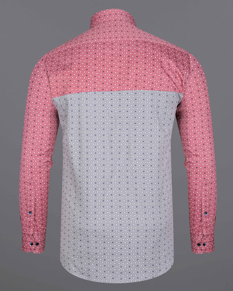 Pale Slate Grey and Deep Blush Pink Printed Twill Premium Cotton Designer Shirt 8175-BLE-P134-38, 8175-BLE-P134-H-38, 8175-BLE-P134-39, 8175-BLE-P134-H-39, 8175-BLE-P134-40, 8175-BLE-P134-H-40, 8175-BLE-P134-42, 8175-BLE-P134-H-42, 8175-BLE-P134-44, 8175-BLE-P134-H-44, 8175-BLE-P134-46, 8175-BLE-P134-H-46, 8175-BLE-P134-48, 8175-BLE-P134-H-48, 8175-BLE-P134-50, 8175-BLE-P134-H-50, 8175-BLE-P134-52, 8175-BLE-P134-H-52