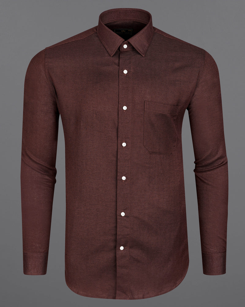 Bistre Brown Luxurious Linen Shirt