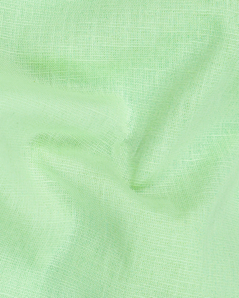 Sprout Green Luxurious Linen Shirt