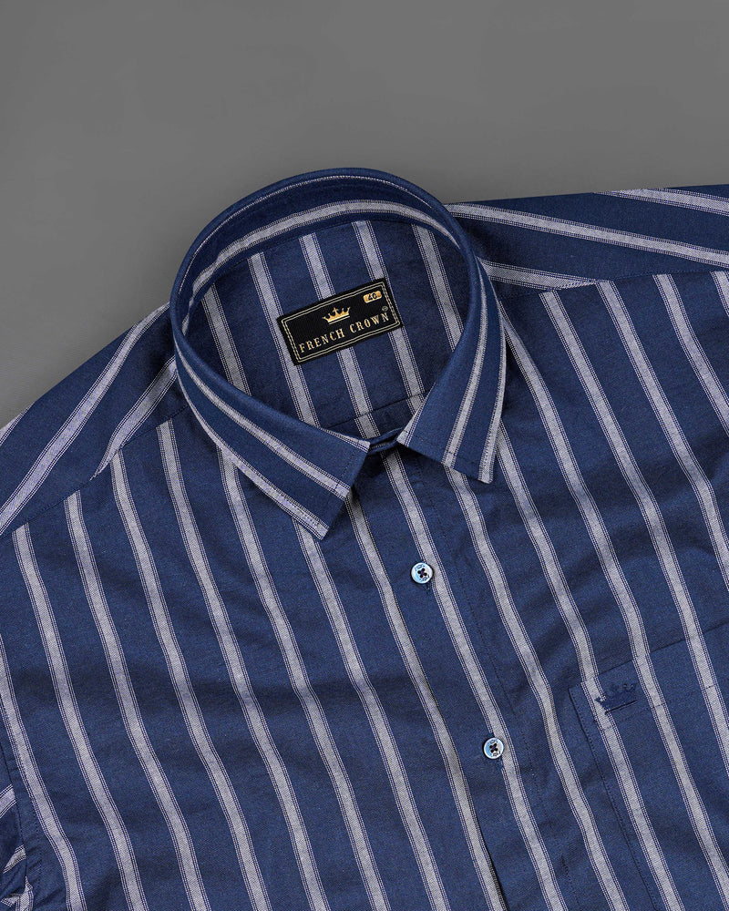Firefly Blue with Chatelle Gray Striped Dobby Textured Premium Giza Cotton Shirt 8207-BLE -38,8207-BLE -H-38,8207-BLE -39,8207-BLE -H-39,8207-BLE -40,8207-BLE -H-40,8207-BLE -42,8207-BLE -H-42,8207-BLE -44,8207-BLE -H-44,8207-BLE -46,8207-BLE -H-46,8207-BLE -48,8207-BLE -H-48,8207-BLE -50,8207-BLE -H-50,8207-BLE -52,8207-BLE -H-52
